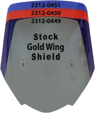 Slipstreamer Gold Wing Wraparound Windshield (T-268C+4)