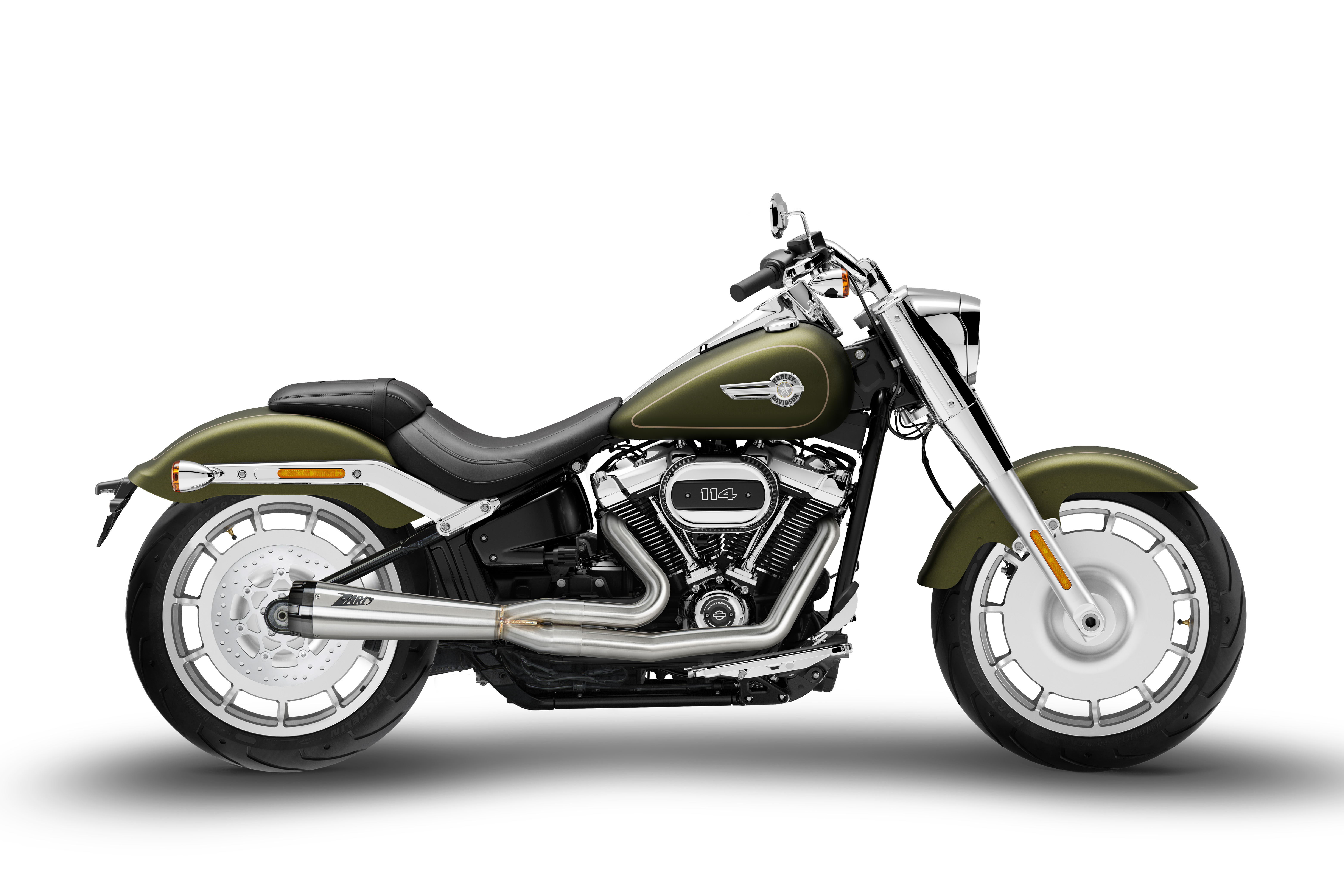 Zard 2 Into 1 Euro 5 Exhaust System In Stainless Steel For Harley Davidson 2018 2024 Softail Breakout Fatboy Models ZHD011S00SAO ARH Custom UK