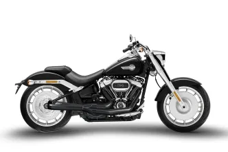 Zard 2 Into 1 Euro 5 Exhaust System In Black For Harley Davidson 2018-2024 Softail Breakout & Fatboy Models (ZHD011S00SAO-B)