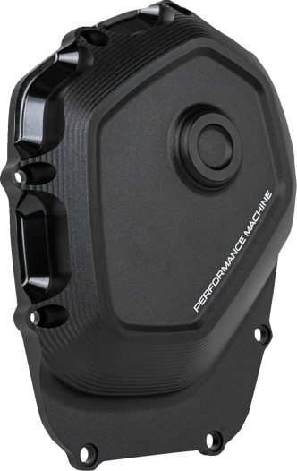 Performance Machine Race Series Cam Cover In Black Ops Finish For Harley Davidson 2017-2023 Touring & 2018-2023 Softail Models (0177-2076-SMB)