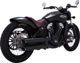 Vance & Hines Twin Slash 3 Inch Slip-Ons With PCX Technology In Black For Indian 2015-2024 Scout Models (48323)