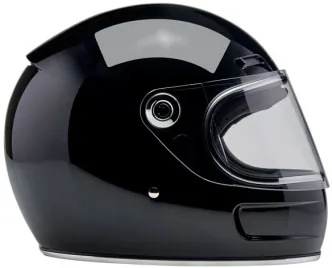 Biltwell Gringo SV Helmet - Gloss Black - Size Medium (1006-101-503)