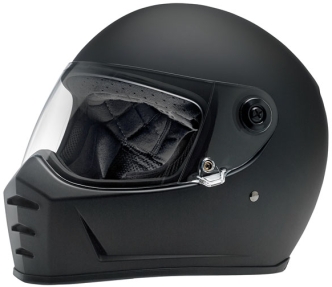 Biltwell Lane Splitter Helmet - Flat Black - Size Large (1004-201-104)