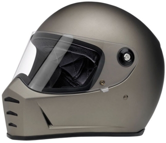 Biltwell Lane Splitter Helmet - Flat Titanium - Size Small (1004-803-102)