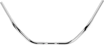 Burly Brand (3 Inch) 1 1/4 Inch Fat Beach Handlebar In Chrome For Harley Davidson Models With Electronic Throttle & Cable Throttle (B12-3503C)