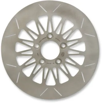 Moto Master Rear Fixed Round Rialto Brake Disc For Harley Davidson 2000-2024 Softail, 2000-2017 Dyna, 2000-2007 Touring & 2000-2010 Sportster Models (110636)