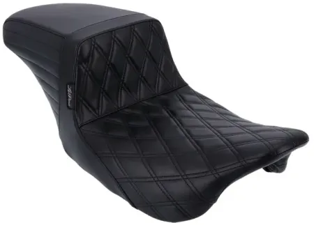 Le Pera KickFlip Double Diamond Stitch Seat For Harley Davidson 2008-2023 Touring Models (LK-597DD)