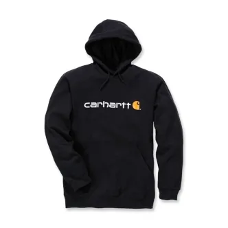 Carhartt Signature Logo Hoodie Black Size Small (ARM389875)