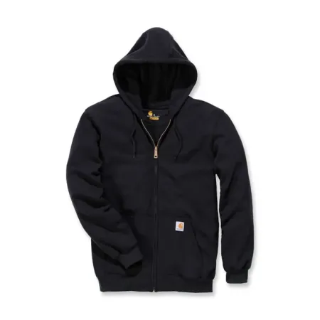 Carhartt Zip Hooded Sweatshirt Black Size 2XL (K122-BLK2XLREG)