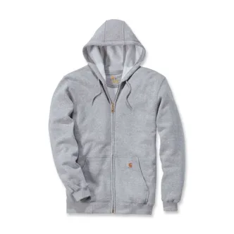 Carhartt Zip Hooded Sweatshirt Heather Grey Size Medium (ARM421975)