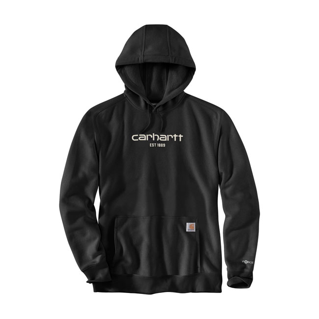 Carhartt Logo Graphic Hoodie Black Size Small (ARM706059) | ARH Custom UK