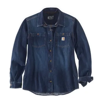 Carhartt Midweight Women Denim Shirt Size XS (ARM794469)