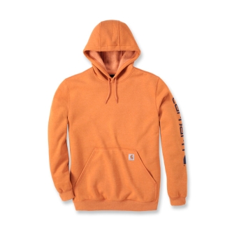 Carhartt Sleeve Logo Hoodie Marmalade Heather Size Small (ARM496979)