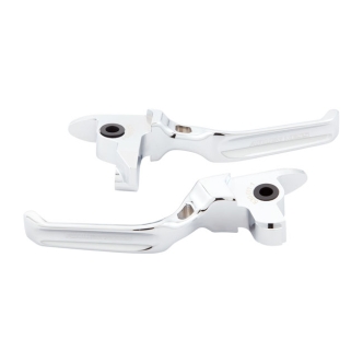 Arlen Ness Method Lever Set In Chrome For Harley Davidson 2018-2023 M8 Softail Models With Cable Clutch (530-023)