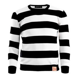 13 & 1/2 Magazine Outlaw Sweater Black/Off White Size XL (ARM162675)