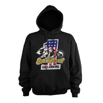 Evel Knievel No. 1 Hoodie Black Size Medium (ARM229939)