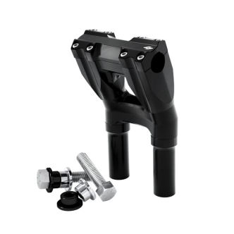 Kraus Kickback 8 Inch Riser Set With 1 Inch Clamp In Black For Harley Davidson 1984-2023 Models (Excl. 2023 CVO Road Glide & CVO Street Glide) (UN-ISO-58-A)