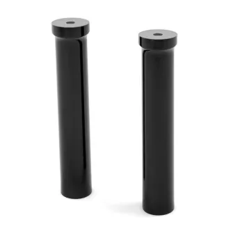 Kraus Isolated Riser Leg Set 7.5 Inch Tall In Black For Harley Davidson Models With Kraus Isolated Risers Only (UN-RI-75-A)