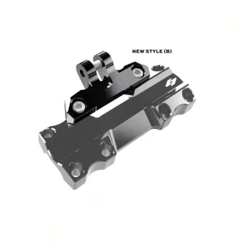 Kraus Isolated Riser Top Gauge Mount In Black For Harley Davidson Models With Kraus Isolated Risers Only (UN-ISO-11-B)