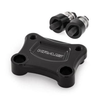 Kraus T-Rex 63.5mm Pullback Plate In Black For Harley Davidson 2018-2023 M8 Softail Models (SF-PB-01-A)