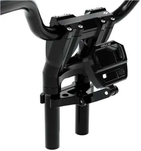 Kraus SF-Digi 10 Inch Pro Kit In Black For Harley Davidson 2018-2020 FXBB Street Bob 107, 2021-2023 FXBBS Street Bob 114, 2022-2023 Softail FXLRST Lowrider ST 117 & 2020-2023 FXST Softail Standard 107 Models (KT-SF-01021A)