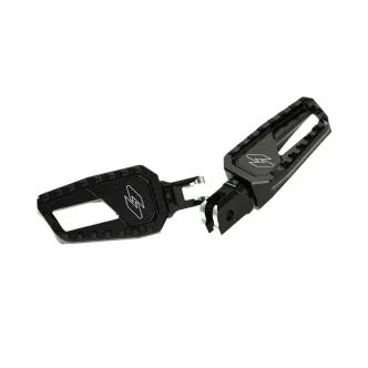 Kraus Apex Edge Driver Foot Pegs In Black For Harley Davidson 2018-2023 M8 Softail Models (SF-FC-02-A)