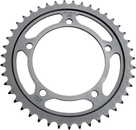 JT Sprockets JTR1792.43ZBK Rear Replacement Sprocket 43 Teeth 525 Pitch Natural C49 High Carbon Steel (JTR1792.43ZBK)