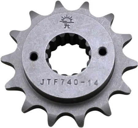 JT Sprockets JTF740.14 Front Replacement Sprocket 14 Teeth 525 Pitch Natural Steel (JTF740.14)