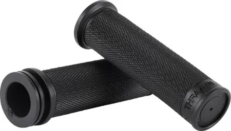Thrashin Supply Co. Moto Grips in Black For 1 Inch Handlebars (TSC-2711-1)