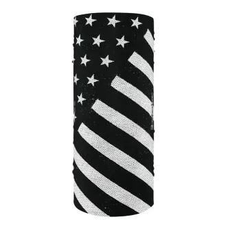 Zan Headgear Motley Tube Black & White Flag (ARM758969)