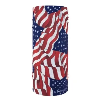 Zan Headgear Motley Tube Wavy American Flag (T265)