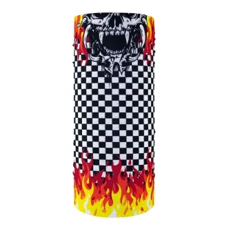 Zan Headgear Motley Tube Checkered Flames (ARM278969)
