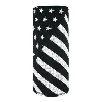 Zan Headgear Motley Tube Sportflex Black & White Flag (ARM578969)