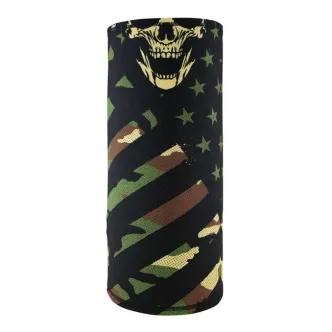 Zan Headgear Motley Tube Sportflex Patriotic Woodland Camo (ARM698969)
