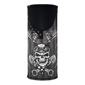 Zan Headgear Motley Tube Windproof Biker Skull (TW712)