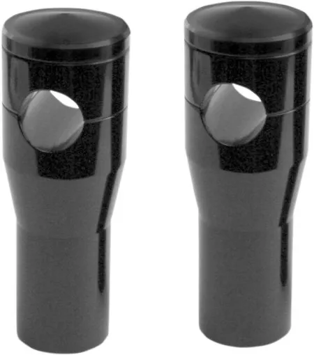 Accutronix 4 Inch Elite Custom Billet Aluminium Risers In Black For Harley Davidson 1988-2009 Softail Springer Models (HRS1354-B)