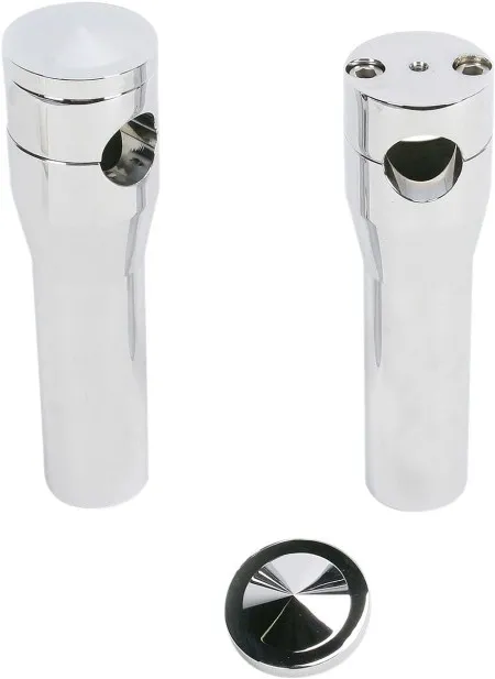 Accutronix 6 Inch Elite Custom Billet Aluminium Risers In Black For Harley Davidson 1988-2009 Softail Springer Models (HRS1356-C)