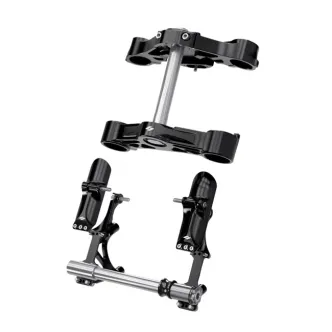 Kraus KR8 Component Kit In Black For Harley Davidson 2014-2024 Touring Models With Ohlins Inverted Forks Only (ST-KT-84-B)