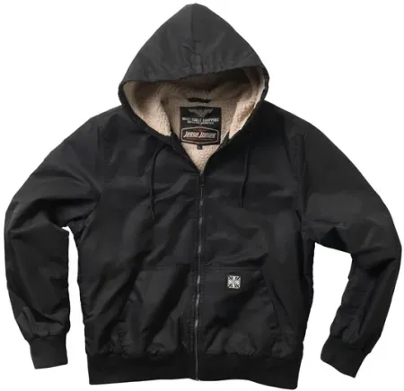 West Coast Choppers BFU Sherpa Nylon Jacket Black Size Small (ARM076499)