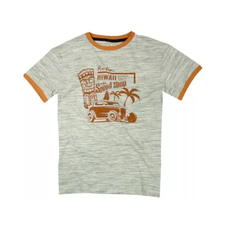 Rusty Pistons Tiki T-Shirt Grey Size XL (RPTSM42-XL)