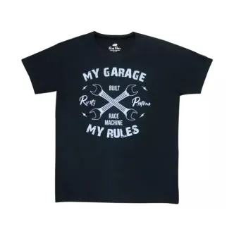 Rusty Pistons Garage T-Shirt Black Size Medium (ARM913499)