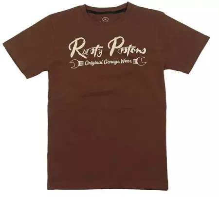 Rusty Pistons Carson T-Shirt Brown Size Small (RPTSM77-S)