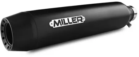 *2 Weeks Extra Transit TIME* Miller, Independence Slip-on MUFFLERS. Euro 4. Matte Black (HD-LR-S-114-X12.11)