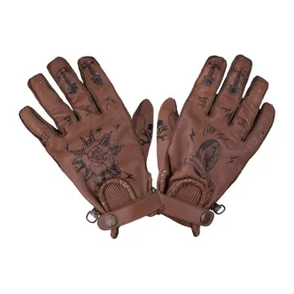 BY City Second Skin Gloves Brown Tattoo (ARM649749)