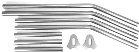 Westland Customs, Hardtail Frame Tube KIT. Raw Steel, 3/4