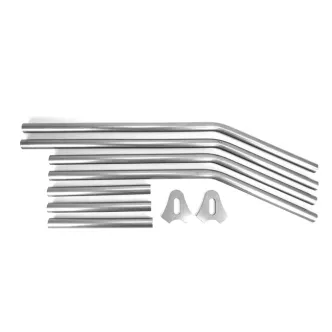 Westland Customs, Hardtail Frame Tube KIT. Raw Steel, 1