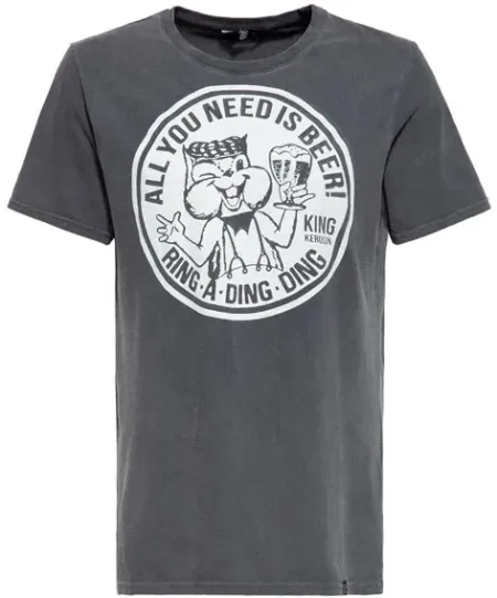 King Kerosin All You Need Is Beer T-shirt Black (ARM757849)