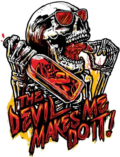 Down-n-out Devil Made Me Sticker (RC00219)