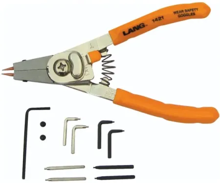 Lang Tools, '' Quick SWITCH'' #1421 Small Retaining Ring Plier (1421)