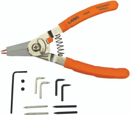 Lang Tools, '' Quick SWITCH'' #1434 Large Retaining Ring Plier (1434)
